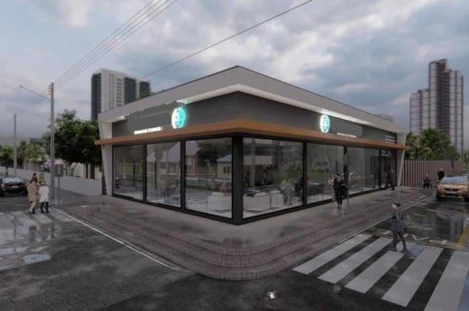 ALUGO SALA COMERCIAL NOVA  128M²  DE ESQUINA  NO BAIRRO COLONINHA  EM ARARANGUÁ-SC